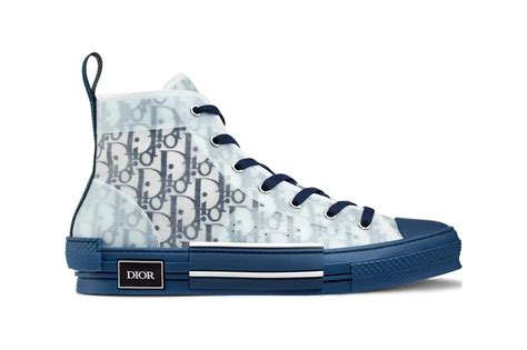 dior shoes high top blue